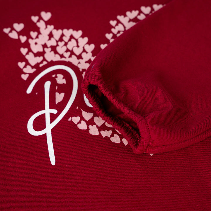 Poney Girls Red Poney Love Long Sleeve Tee