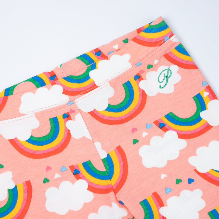 Poney Girls Orange Rainbow Legging