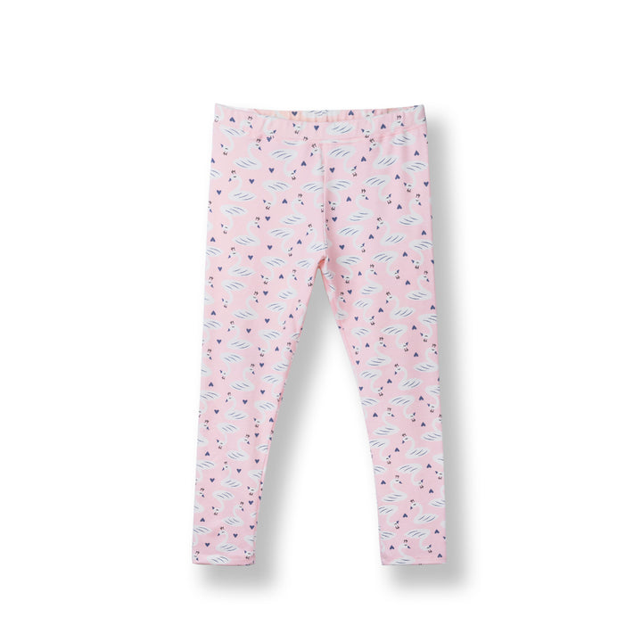 Poney Girls Light Pink Heavenly Swan Legging