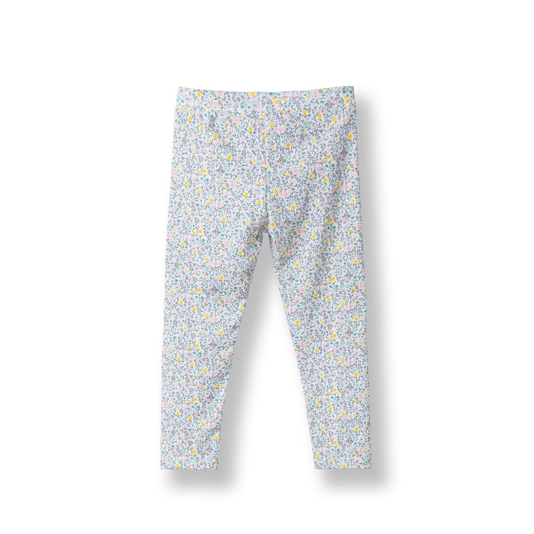 Poney Girls White Flower Legging