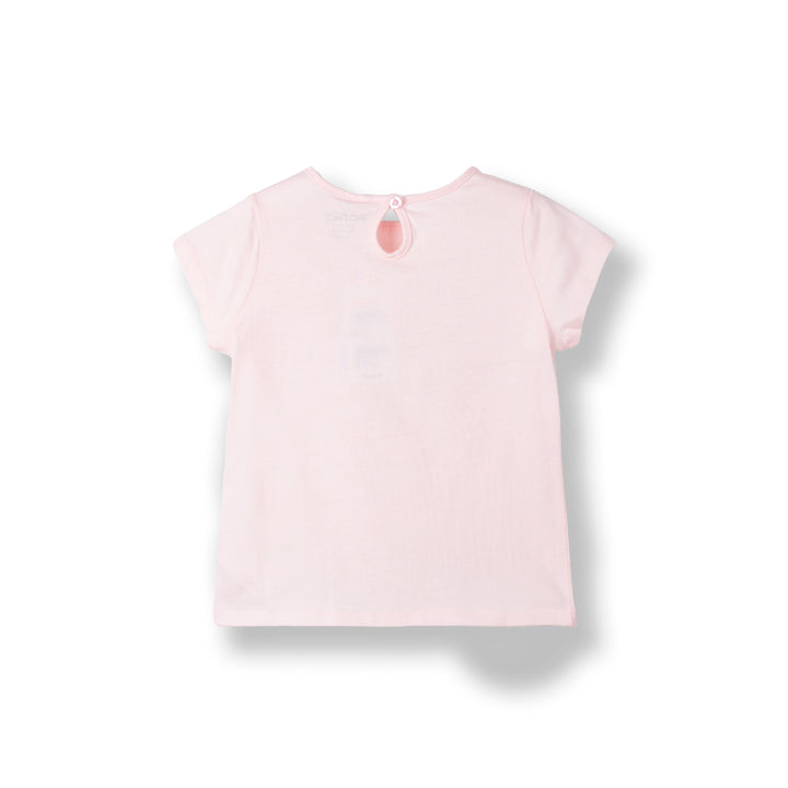 Poney Girls Lt.Pink Wildflower Wonder Short Sleeve Tee