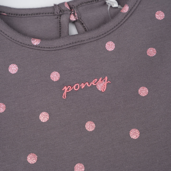 Poney Girls Patterned Short Sleeve Dress 2240450