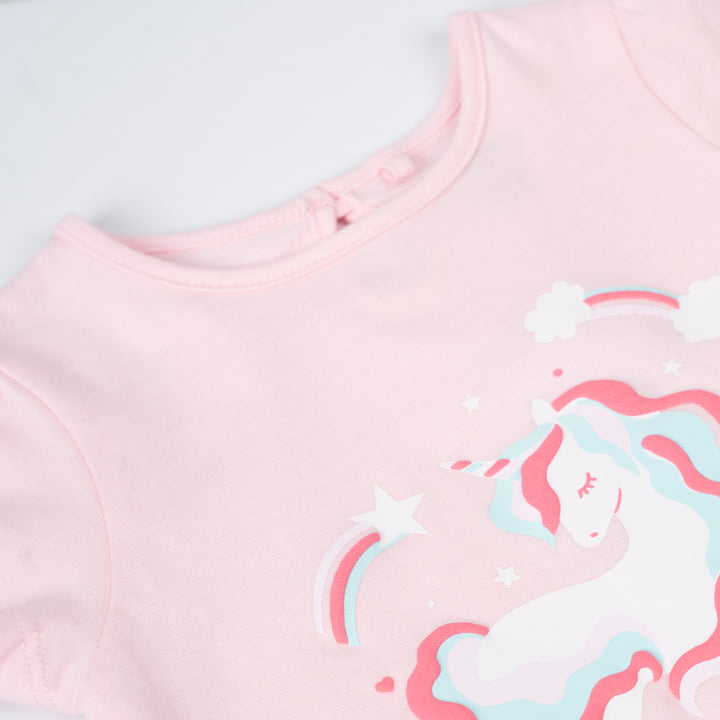 Baby Girl Pink Dreamland Unicorn Tee