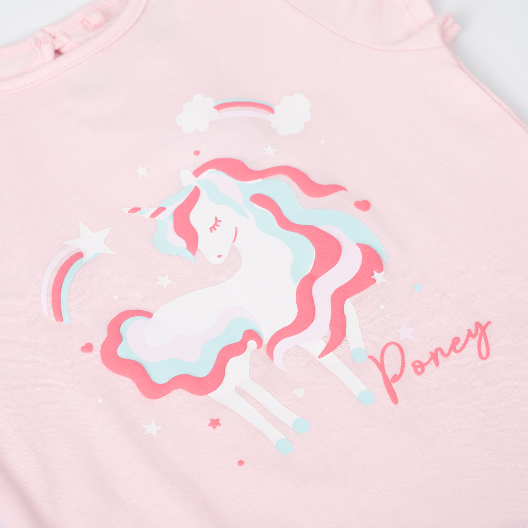 Baby Girl Pink Dreamland Unicorn Tee