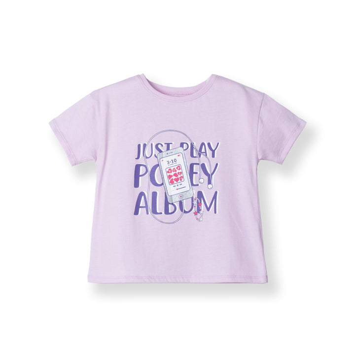 Just Play Poney Album Lt Purple Short Sleeve Tee