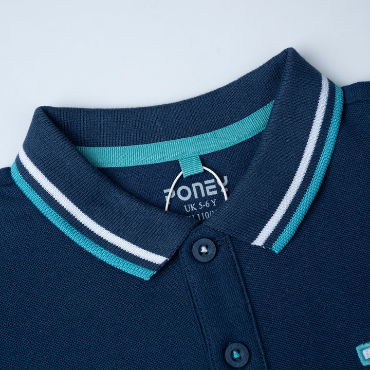 Boys Navy Owen’s Short Sleeve Polo