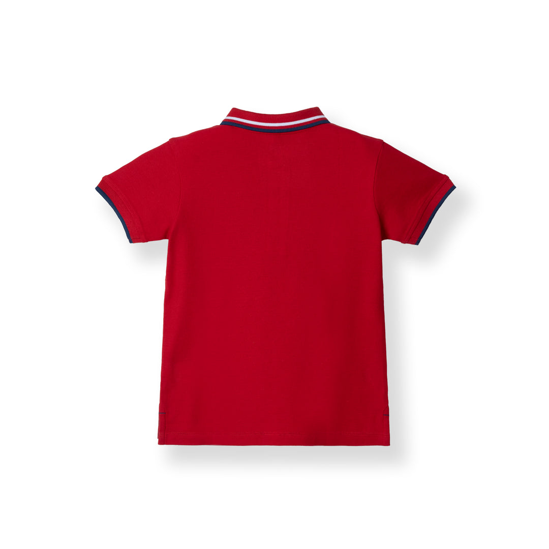 Boys Red Colin’s Short Sleeve Polo