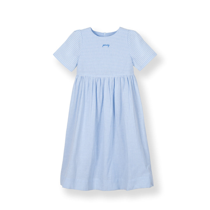 Poney Girls Light Blue Blush Short Sleeve Dress