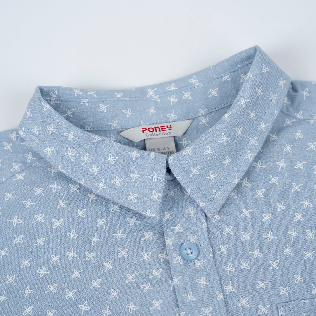 Poney Blue Blizzard Short Sleeve Shirt