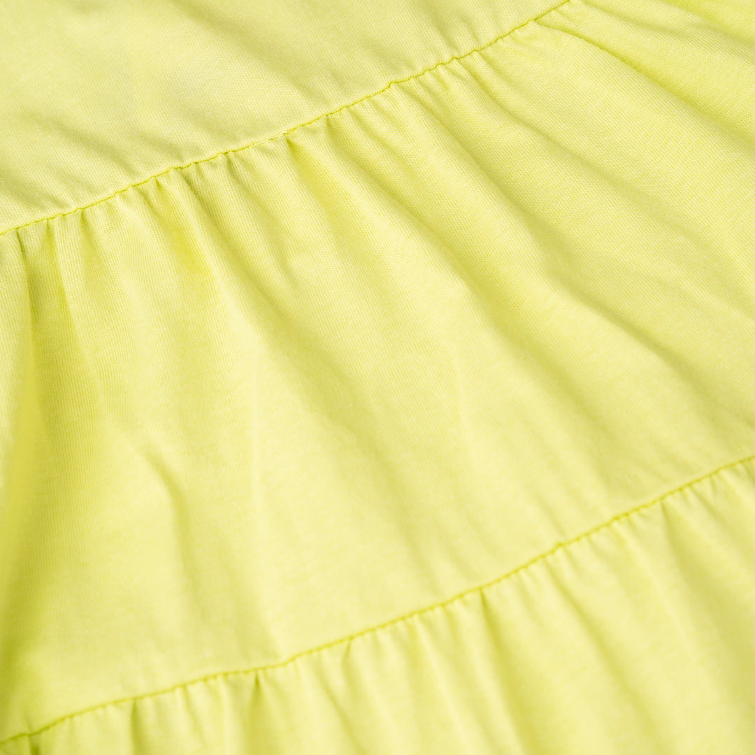 Poney Girls Lime Ribbon Knot Sleeveless Dress