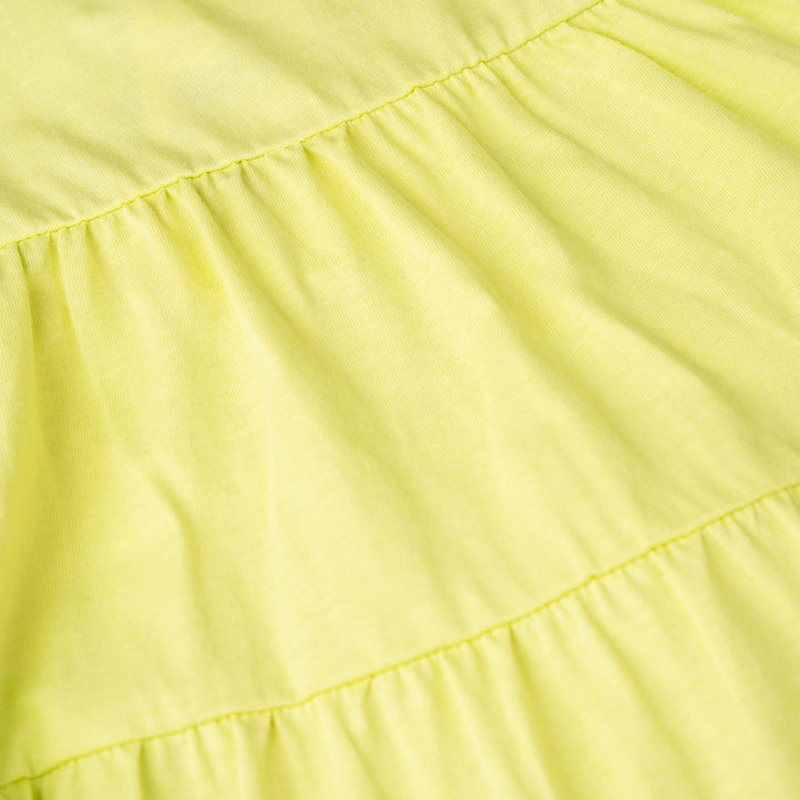 Poney Girls Lime Ribbon Knot Sleeveless Dress