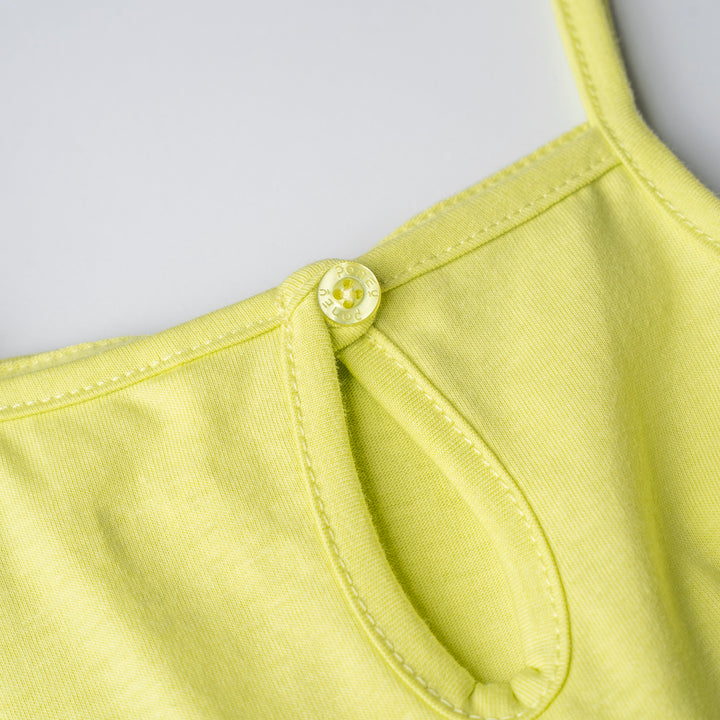 Poney Girls Lime Ribbon Knot Sleeveless Dress