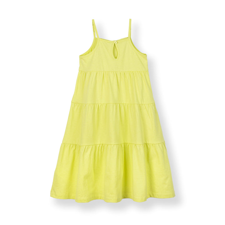 Poney Girls Lime Ribbon Knot Sleeveless Dress