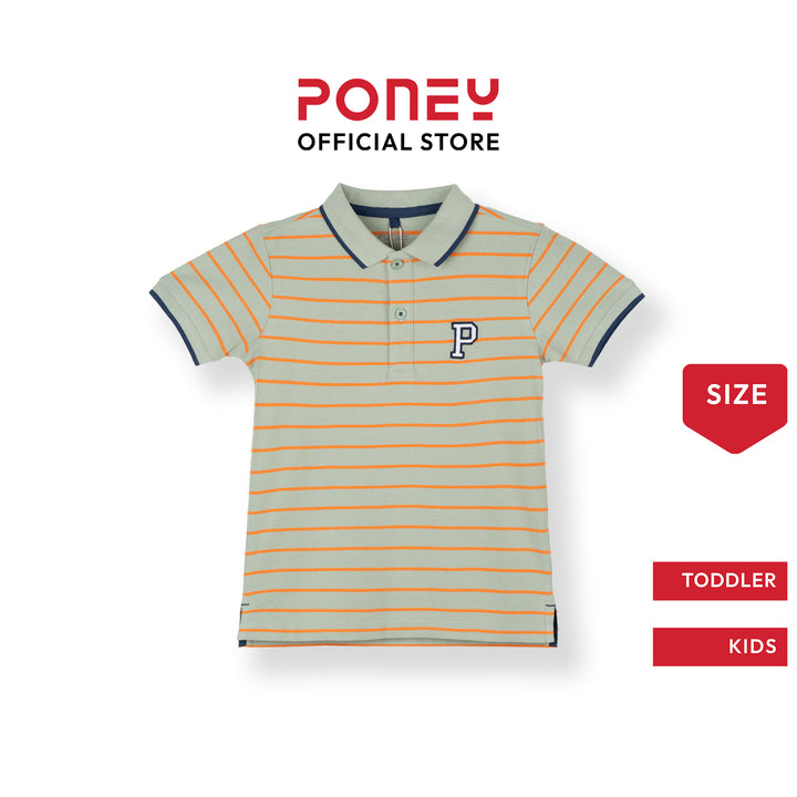 Forest Fire Stripe Short Sleeve Polo