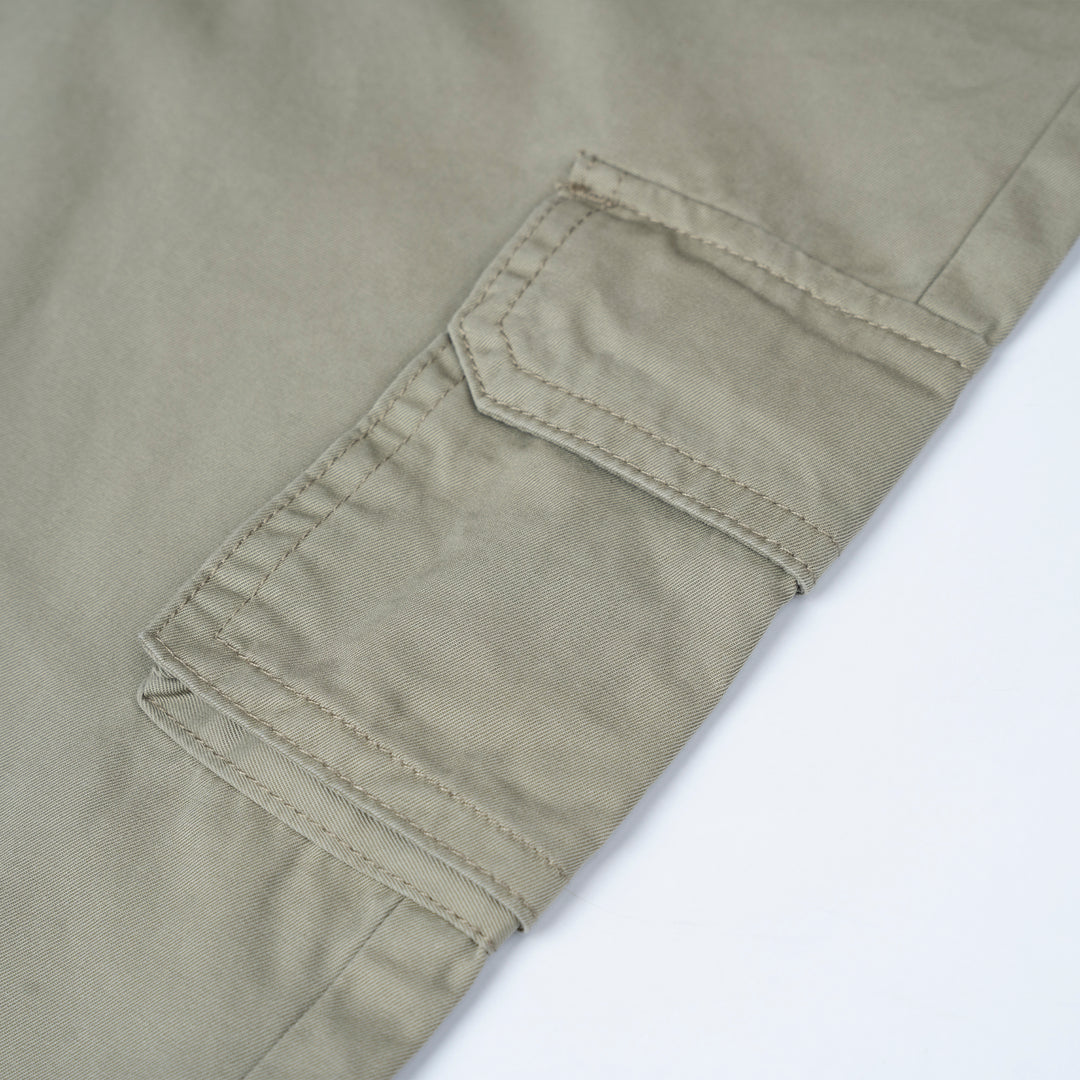 Army Green Poney Cargo Long Pants 80057