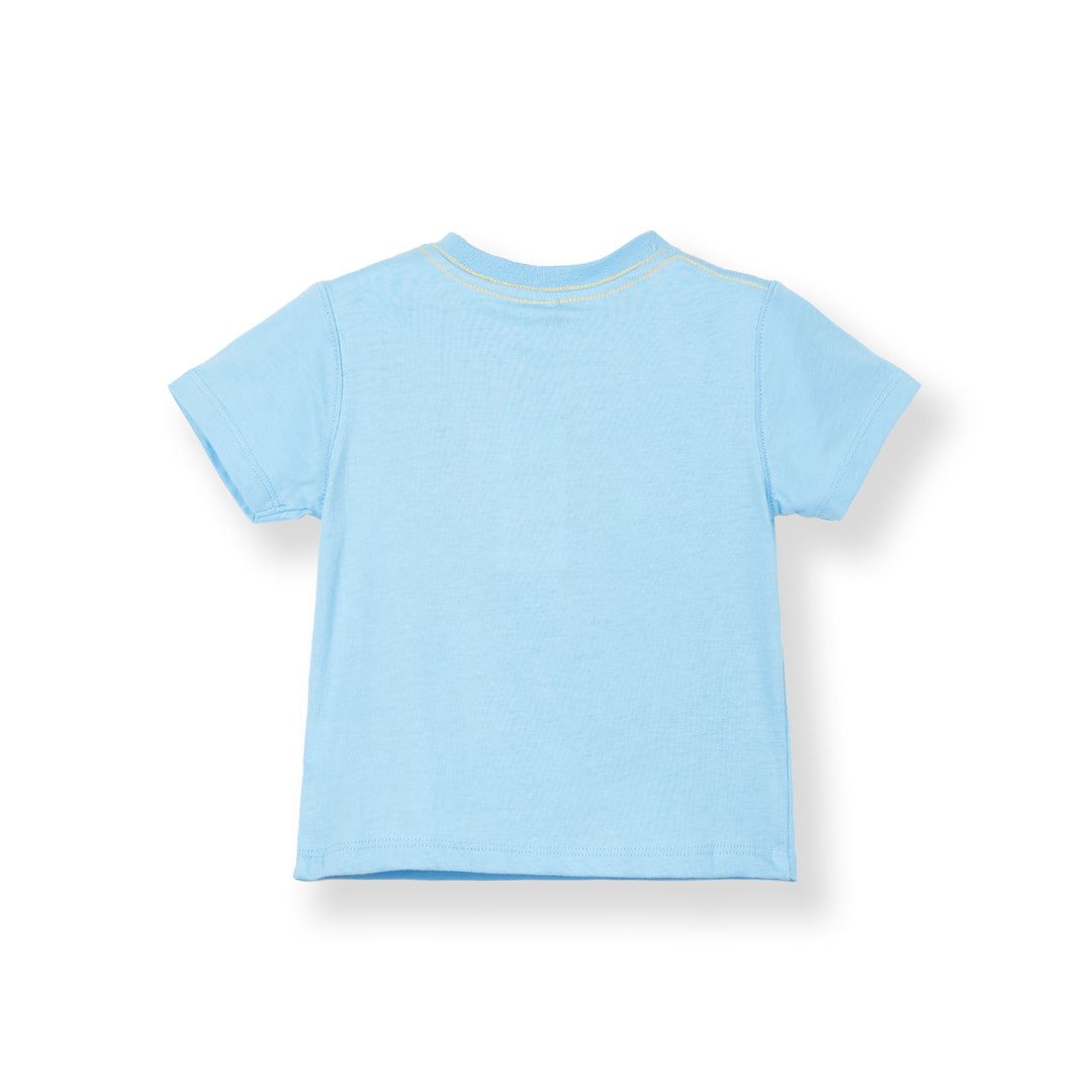 Poney Baby Boys Under Construction Light Blue Tee