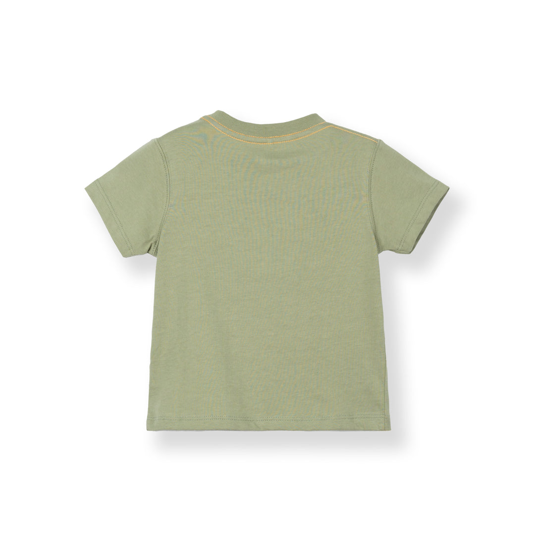 Poney Baby Boys Wild Life Green Short Sleeve Tee