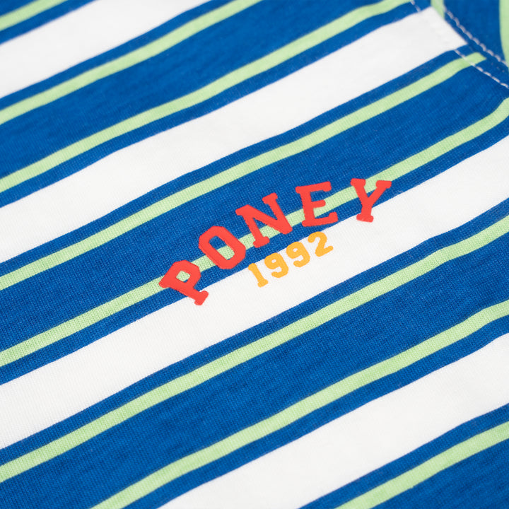 Poney Boys Blue Stripes in Style Short Sleeve Tee 2250032