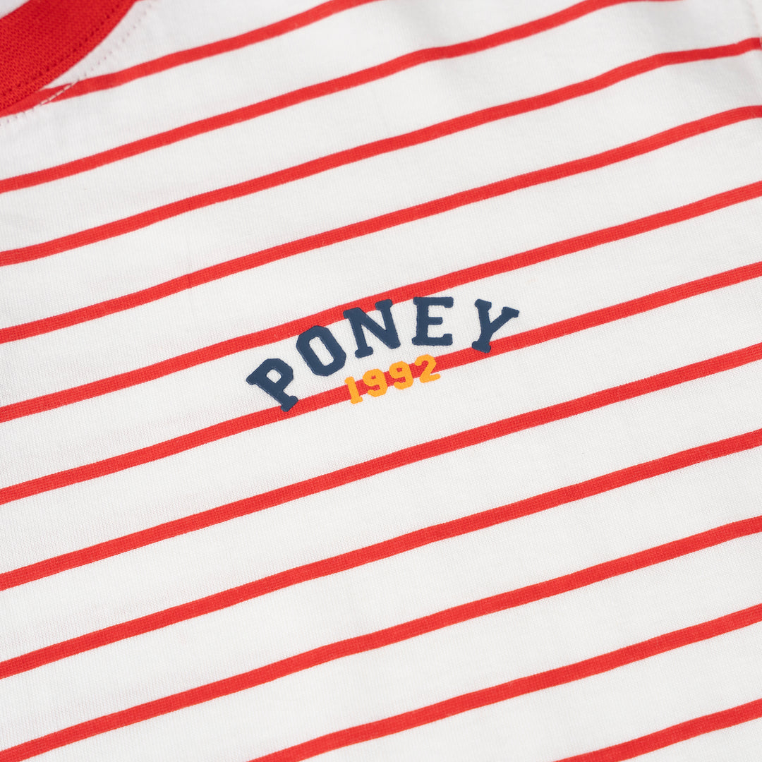 Poney Boys Red Stripes in Style Short Sleeve Tee 2250037
