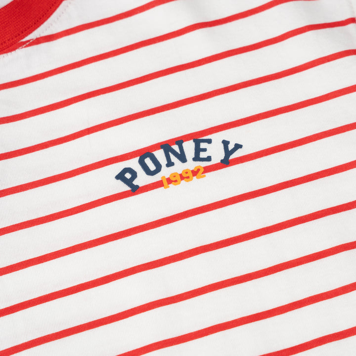 Poney Boys Red Stripes in Style Short Sleeve Tee 2250037