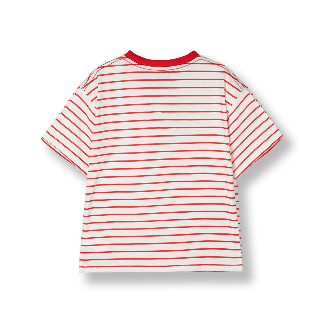 Poney Boys Red Stripes in Style Short Sleeve Tee 2250037