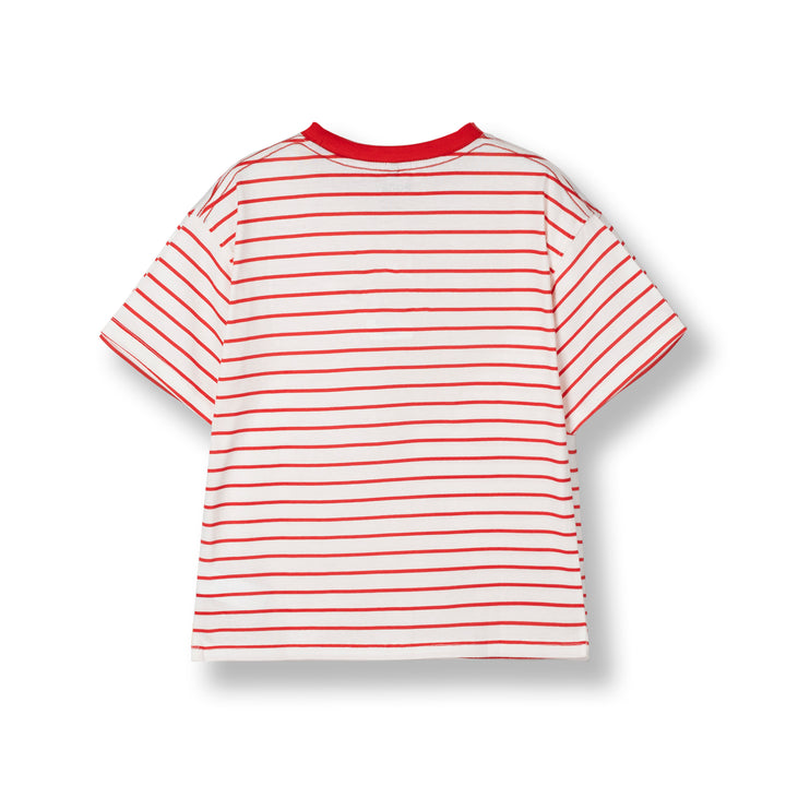 Poney Boys Red Stripes in Style Short Sleeve Tee 2250037