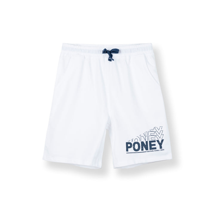 Poney Boys Chill Boy B1 White Logo Bermuda