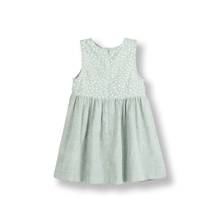 Poney Baby Girls Green Forest Shade Sleeveless Dress