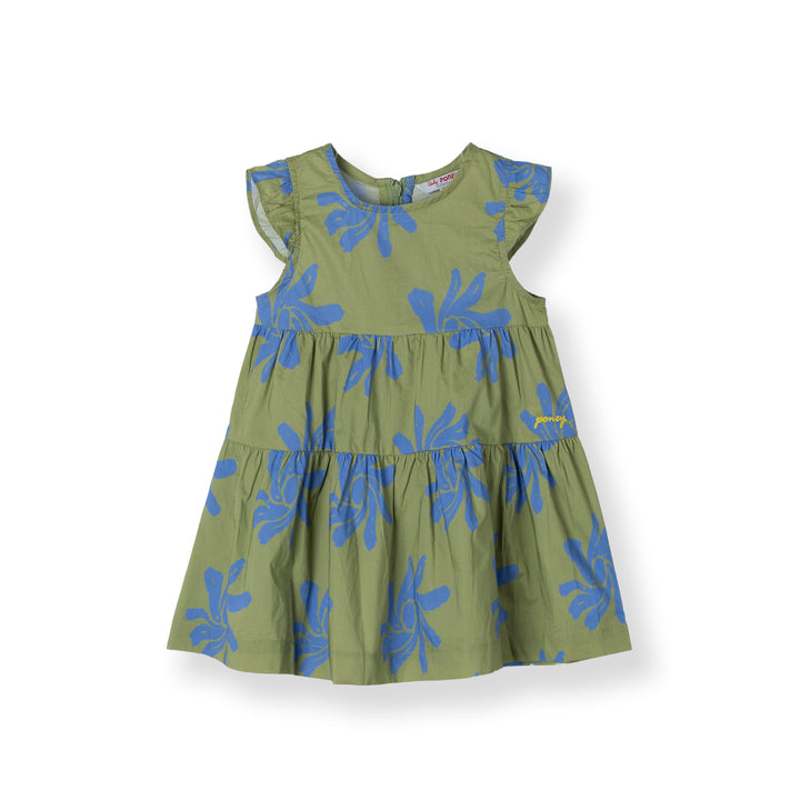 Baby Verdant Ruffle Short Sleeve Midi Dress