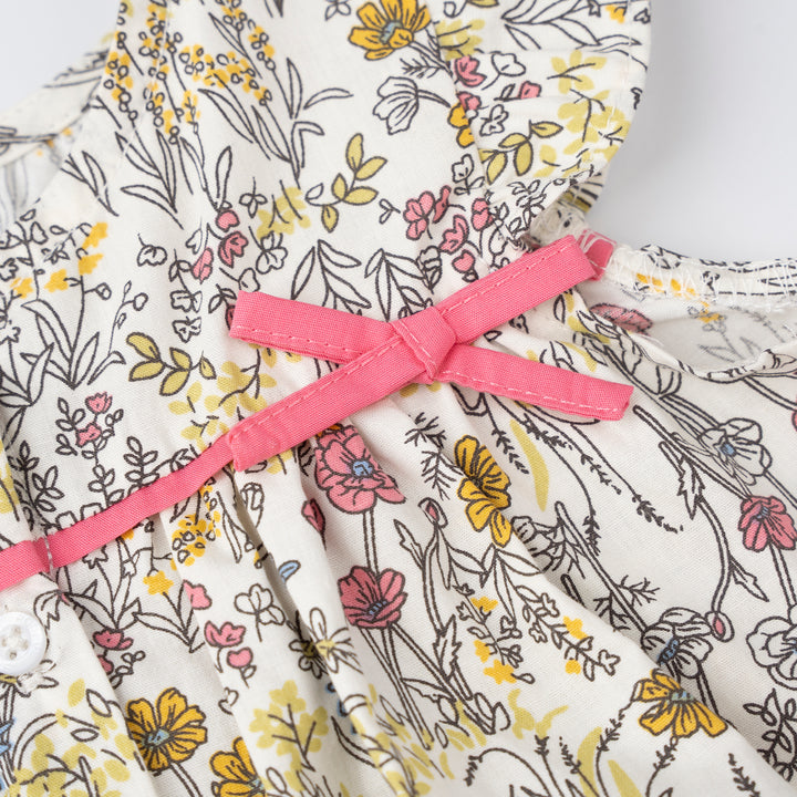 [NEW] Poney Girls Floral 3/4 Sleeve Maxi Dress