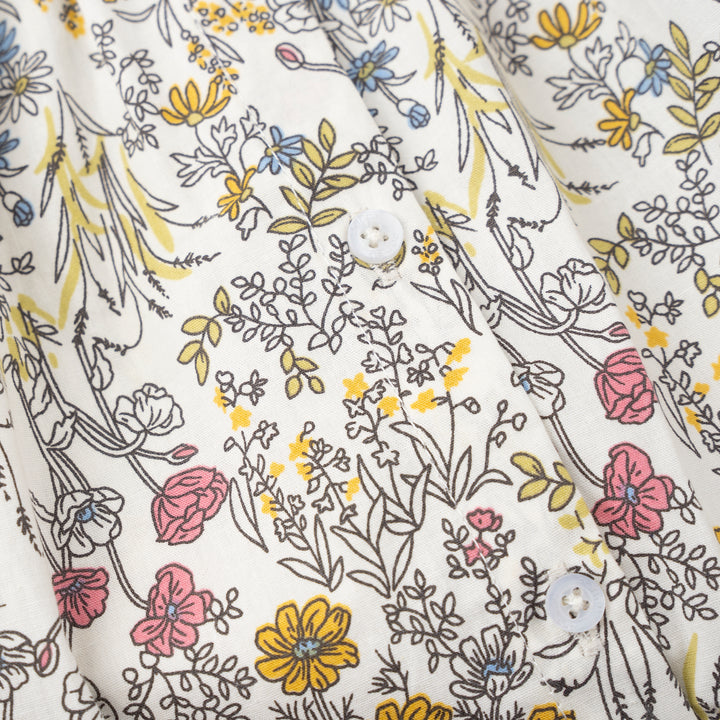 [NEW] Poney Girls Floral 3/4 Sleeve Maxi Dress