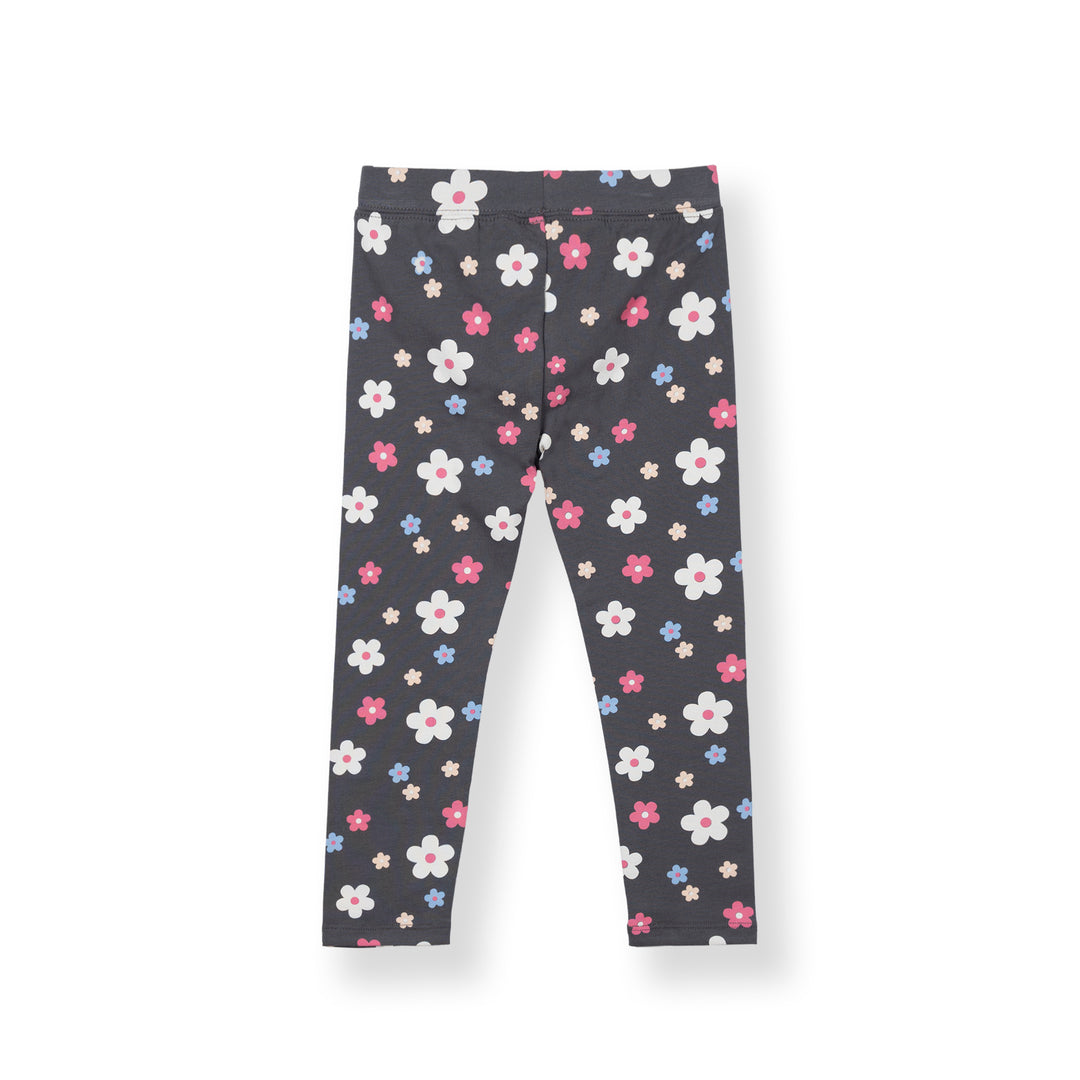 Poney Girls Tiny Blooms Dark Grey Legging