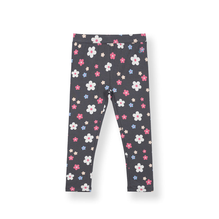 Poney Girls Tiny Blooms Dark Grey Legging