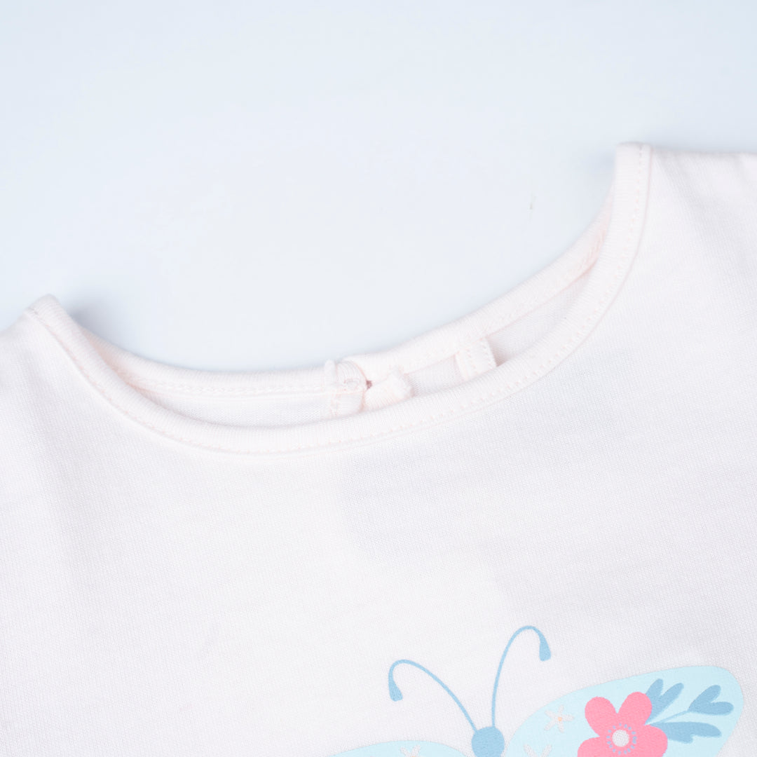 Flutter Bliss Lt Pink Short Sleeve Tee