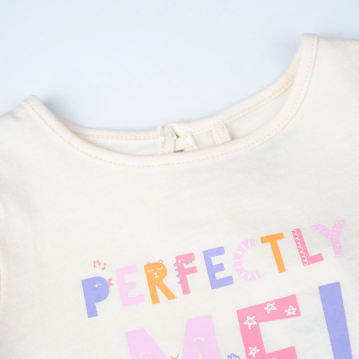 Perfectly Me Cream Short Sleeve Tee