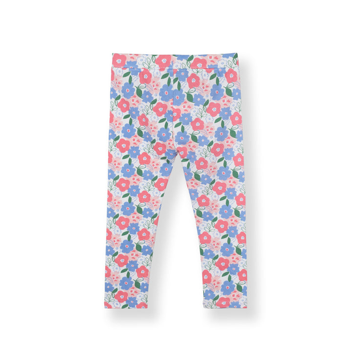Poney Girls White Floral Fantasy Leggings