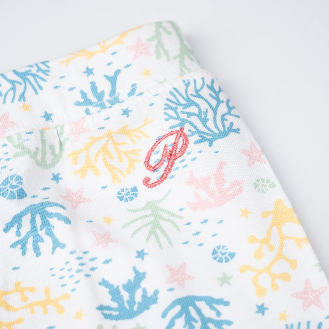 Poney Girls White Ocean Breeze Leggings