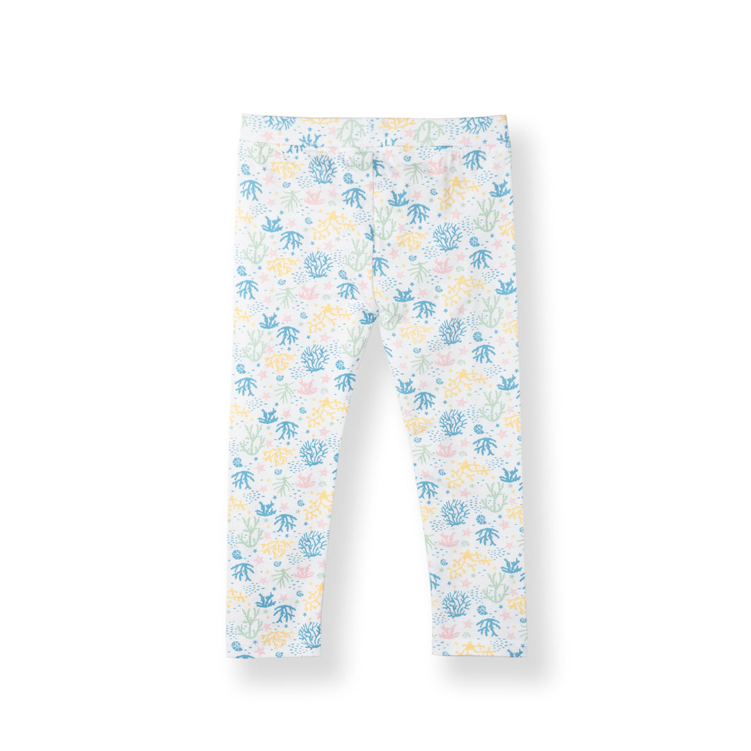 Poney Girls White Ocean Breeze Leggings