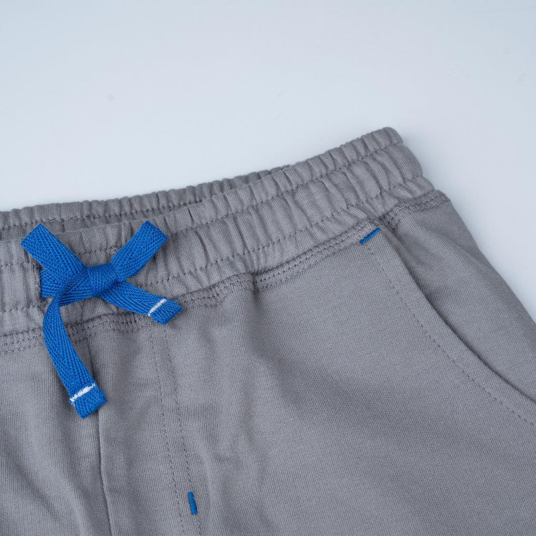 Poney Boys Sliver Filigree Grey Poney Logo Bermuda