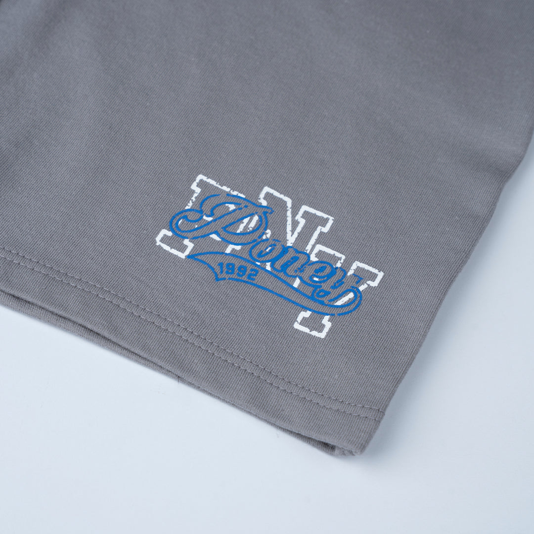 Poney Boys Sliver Filigree Grey Poney Logo Bermuda