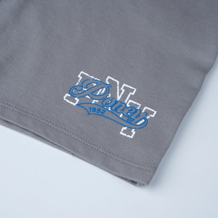Poney Boys Sliver Filigree Grey Poney Logo Bermuda