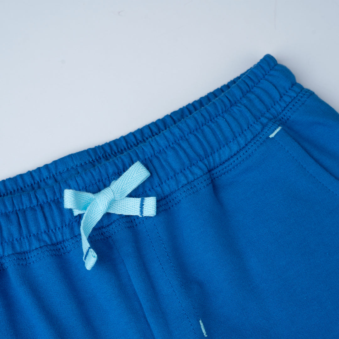Poney Boys Imperial Blue Poney Logo Bermuda