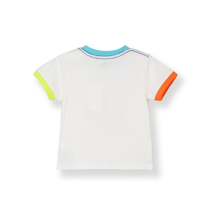 Poney Baby Boys White Jellyfish Friends Short Sleeve Tee