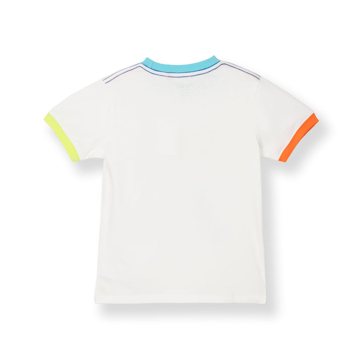 Poney Baby Boys White Jellyfish Friends Short Sleeve Tee