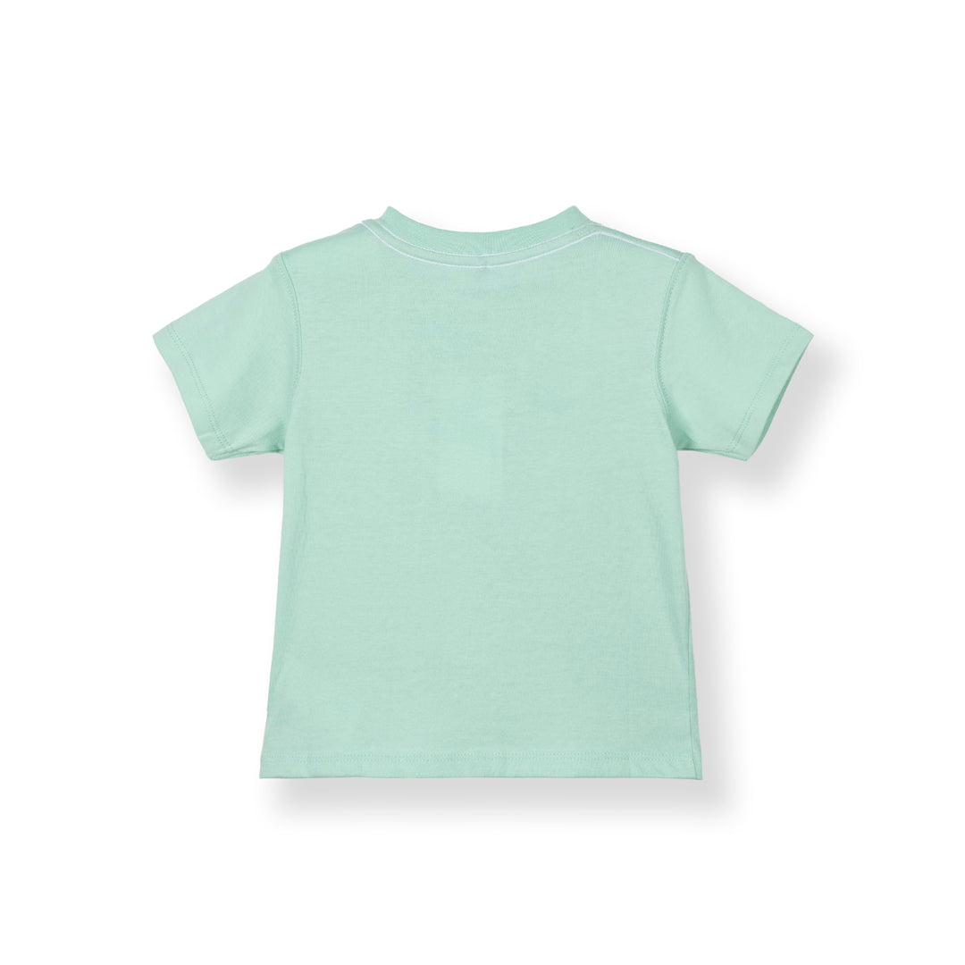 Poney Baby Boys Green Little Explorer Short Sleeve Tee