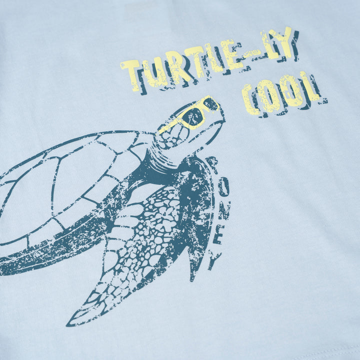 Poney Boys Light Blue Turtle-ly Cool Short Sleeve Tee