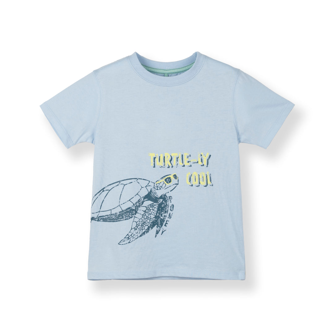 Poney Boys Light Blue Turtle-ly Cool Short Sleeve Tee