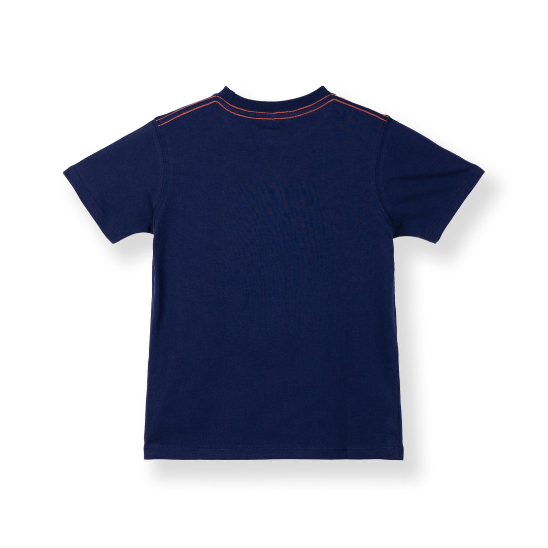 Poney Boys Navy Catch Your Waves Short Sleeve Tee