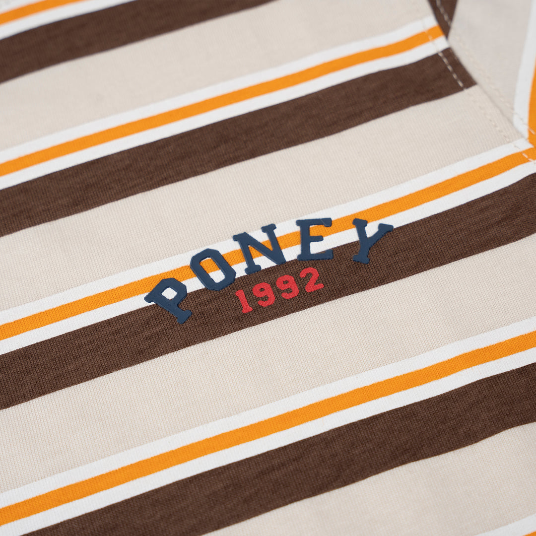 Brown Classic Striped Short Sleeve Tee