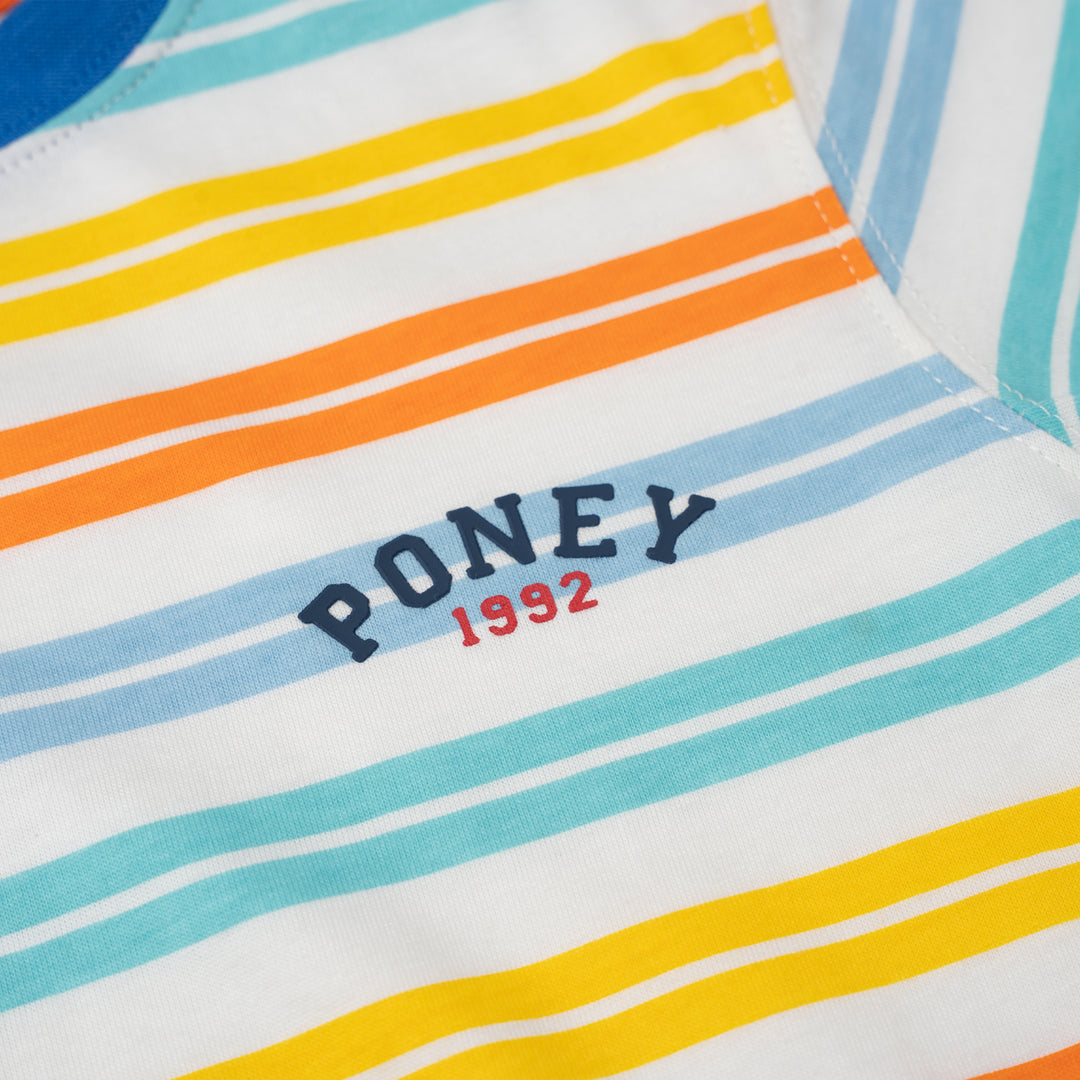 Orange Classic Stripes Short Sleeve Tee